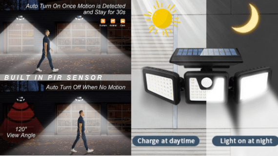 Bigworth solar sensor light