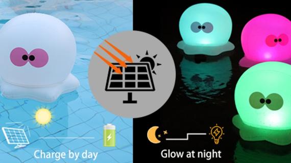 FLOATING POOL LIGHTS SOLAR POWERED